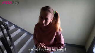 Mi promesis al mia Paŝo fratino por Blowjob ke mi devus lasi ŝin iri al amikoj, PUBLIKA